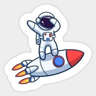 Astronot Dabbing Sticker